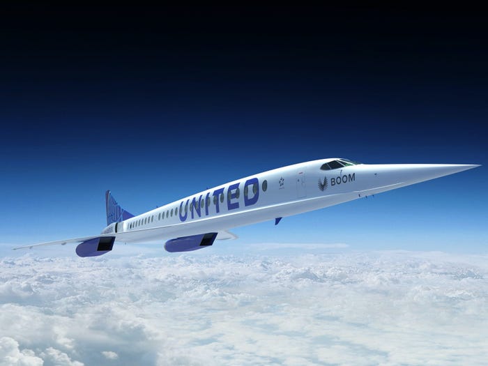 Letecká spoločnosť United Airlines nakúpila nadzvukové lietadlá Overture od Boom Technology